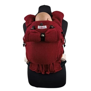 Möbius Newborn csatos babahordozó – bordo– ergonomikus újszülött hordozó