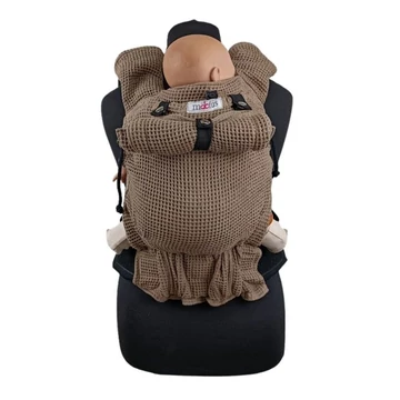 Möbius Newborn csatos babahordozó – barna– ergonomikus újszülött hordozó