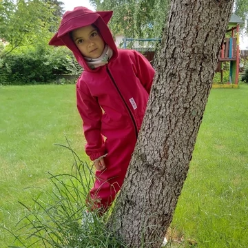Állítható méretű gyerek softshell overál vízhatlan, szélálló anyagból, mikropolár béléssel – Möbiu