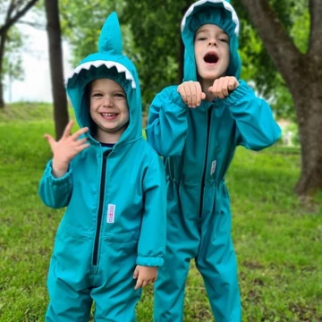 Állítható méretű gyerek softshell overál vízhatlan, szélálló anyagból, mikropolár béléssel – Möbius